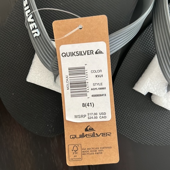 Quicksilver flip flops - Picture 3 of 3